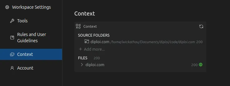 Augment context control