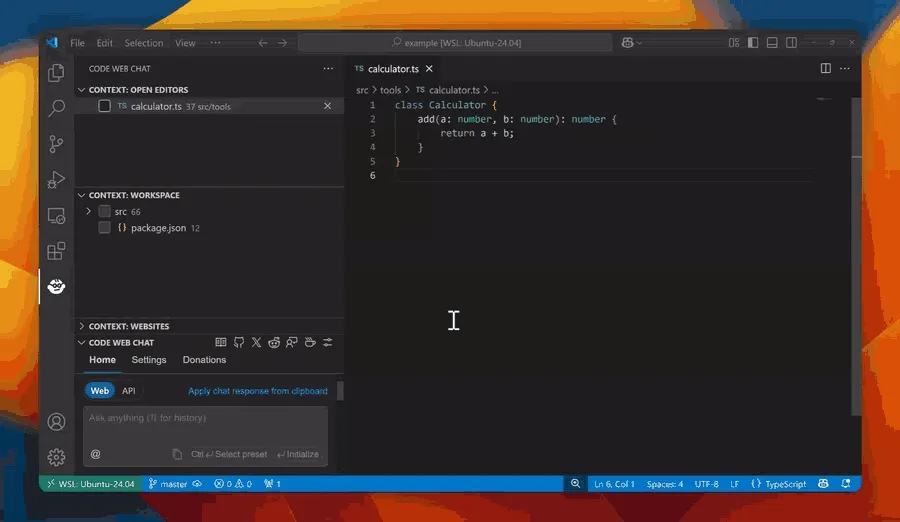 Code Web Chat Demo