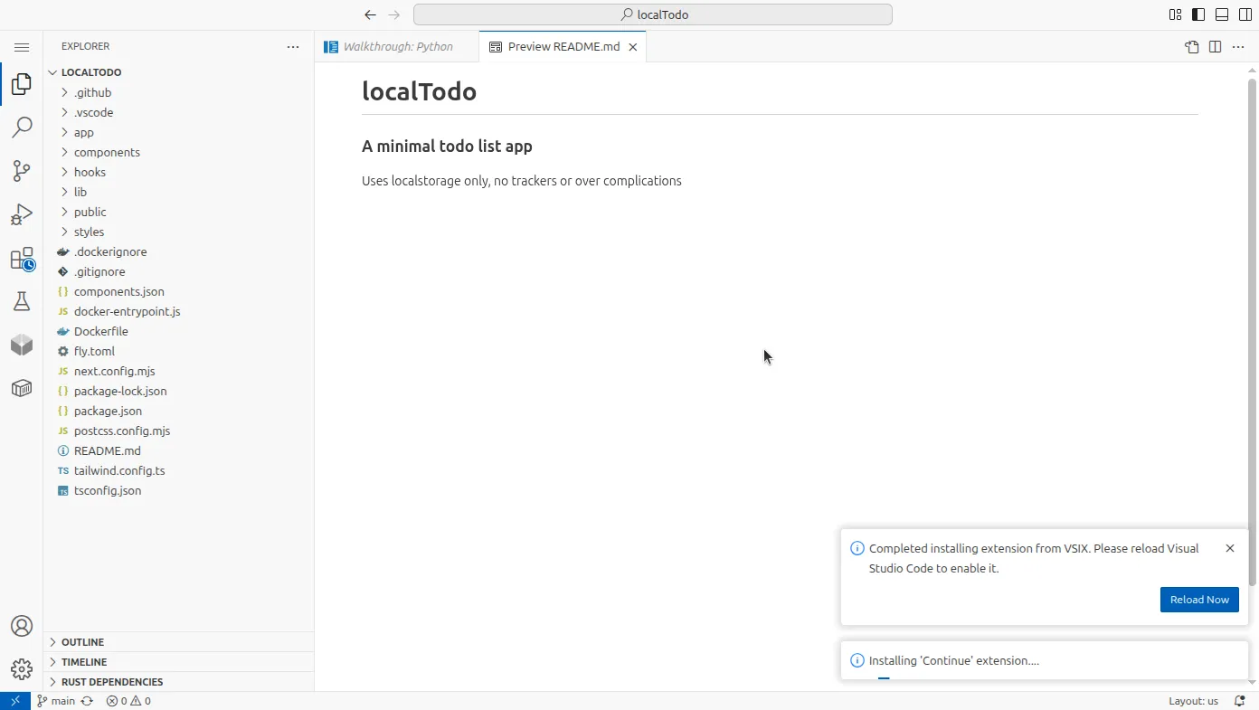 Codeanywhere dashboard screenshot