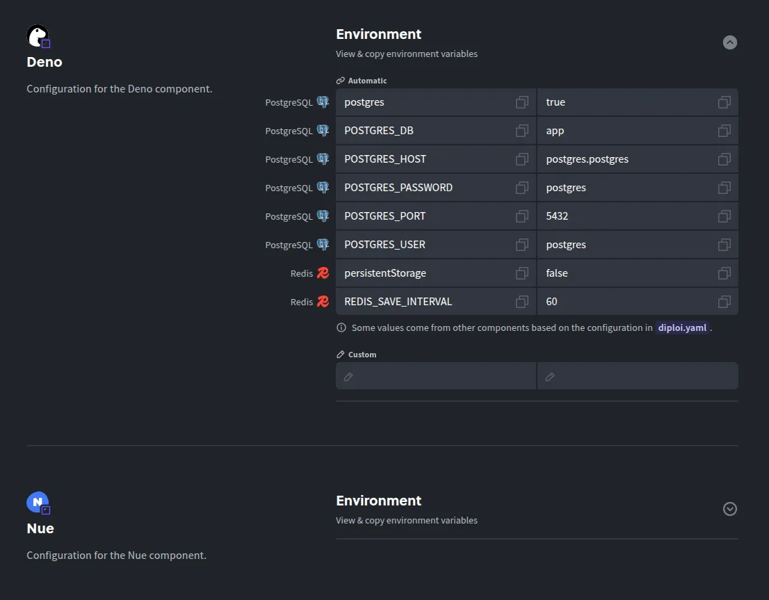 Deno environment variables