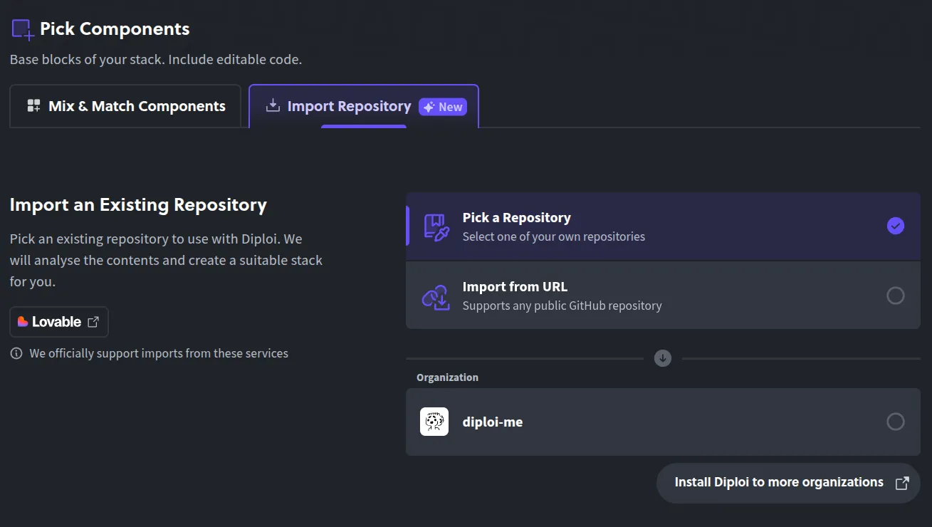 Import Repository