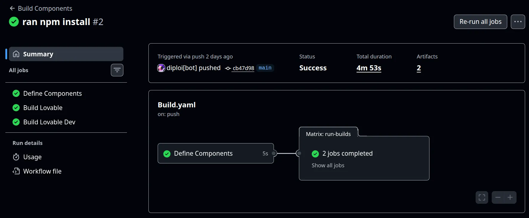 Initial push to GitHub after importing app to Diploi