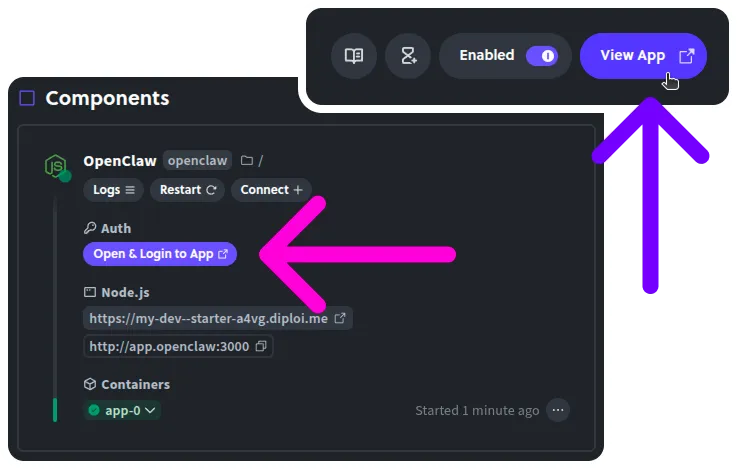Accessing control UI for OpenClaw