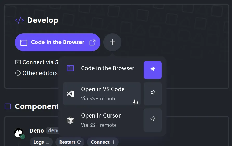 Local IDE for Deno